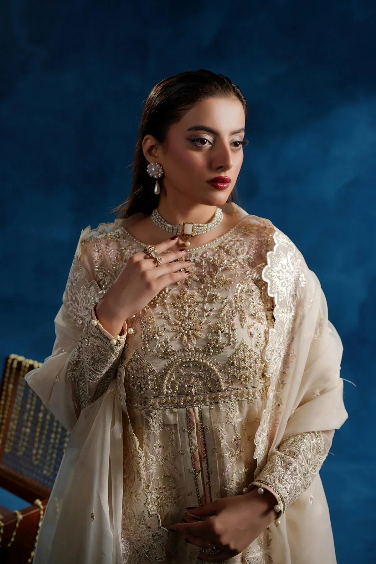 Maryams | Tabeer Luxury Collection | NAZMAIRA  TBR-8015 - Aqsa Fabrics