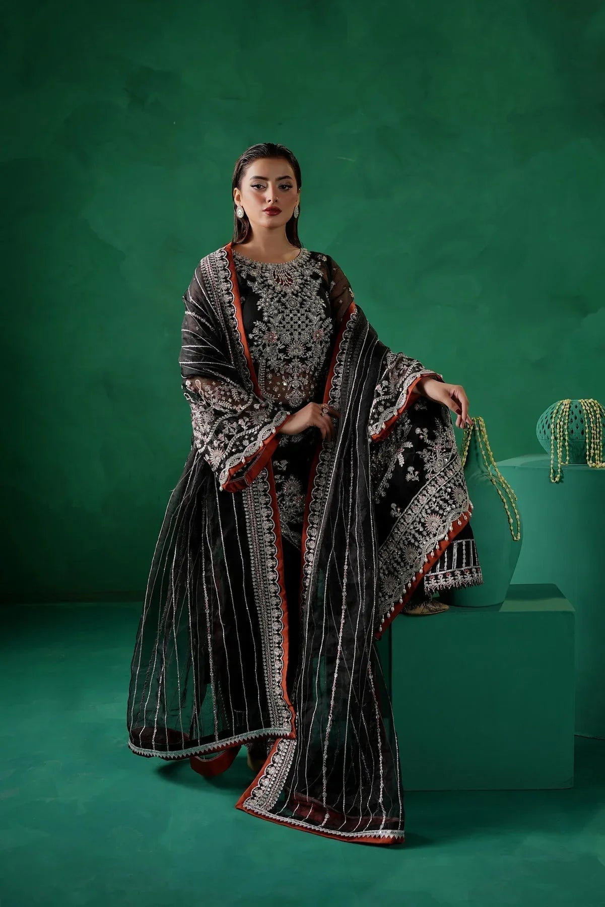 Maryams | Tabeer Luxury Collection | SARLEEN  TBR-8014 - Aqsa Fabrics