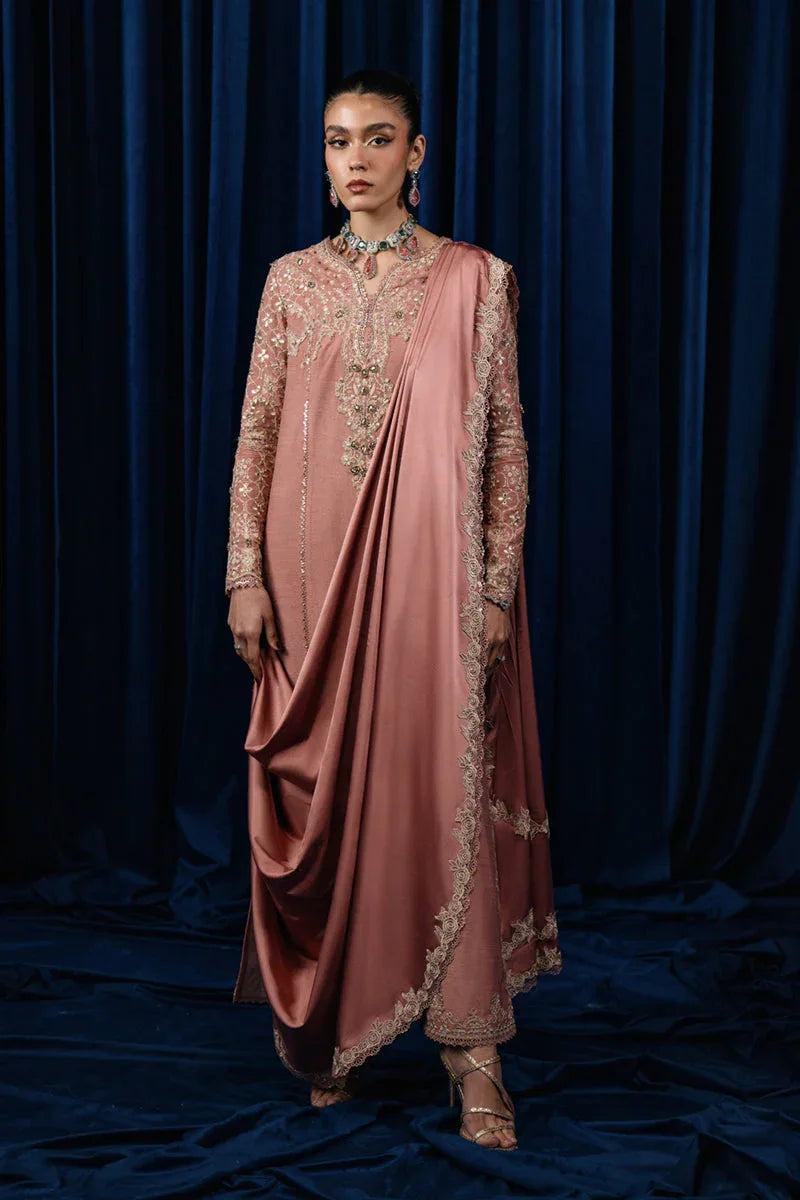 Qalamkar | Luxe Pret | CR-01 NYLA - Aqsa Fabrics