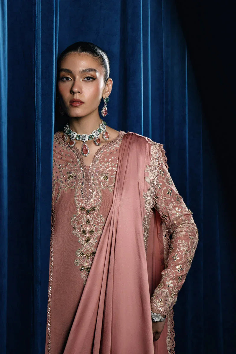 Qalamkar | Luxe Pret | CR-01 NYLA - Aqsa Fabrics