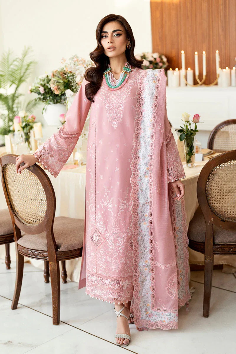 Qalamkar | Chikankari Lawn 25' | CS-05 Ruvina - Aqsa Fabrics