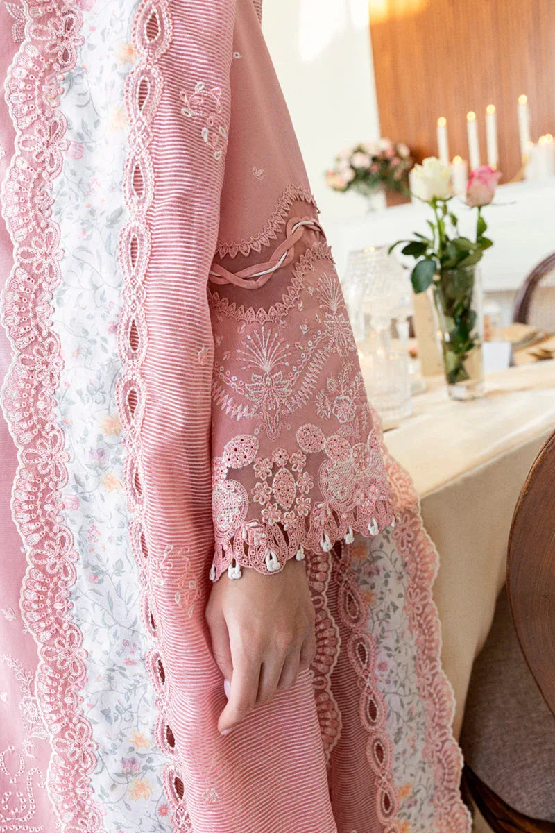 Qalamkar | Chikankari Lawn 25' | CS-05 Ruvina - Aqsa Fabrics