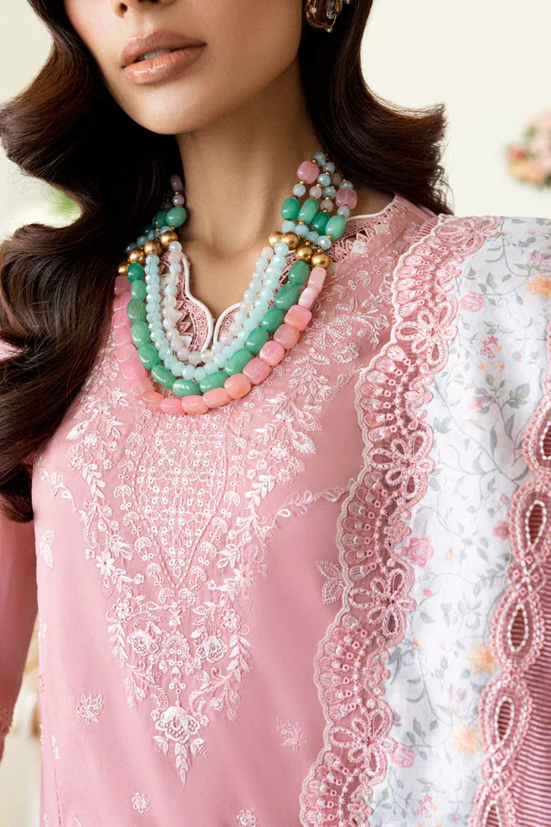 Qalamkar | Chikankari Lawn 25' | CS-05 Ruvina - Aqsa Fabrics