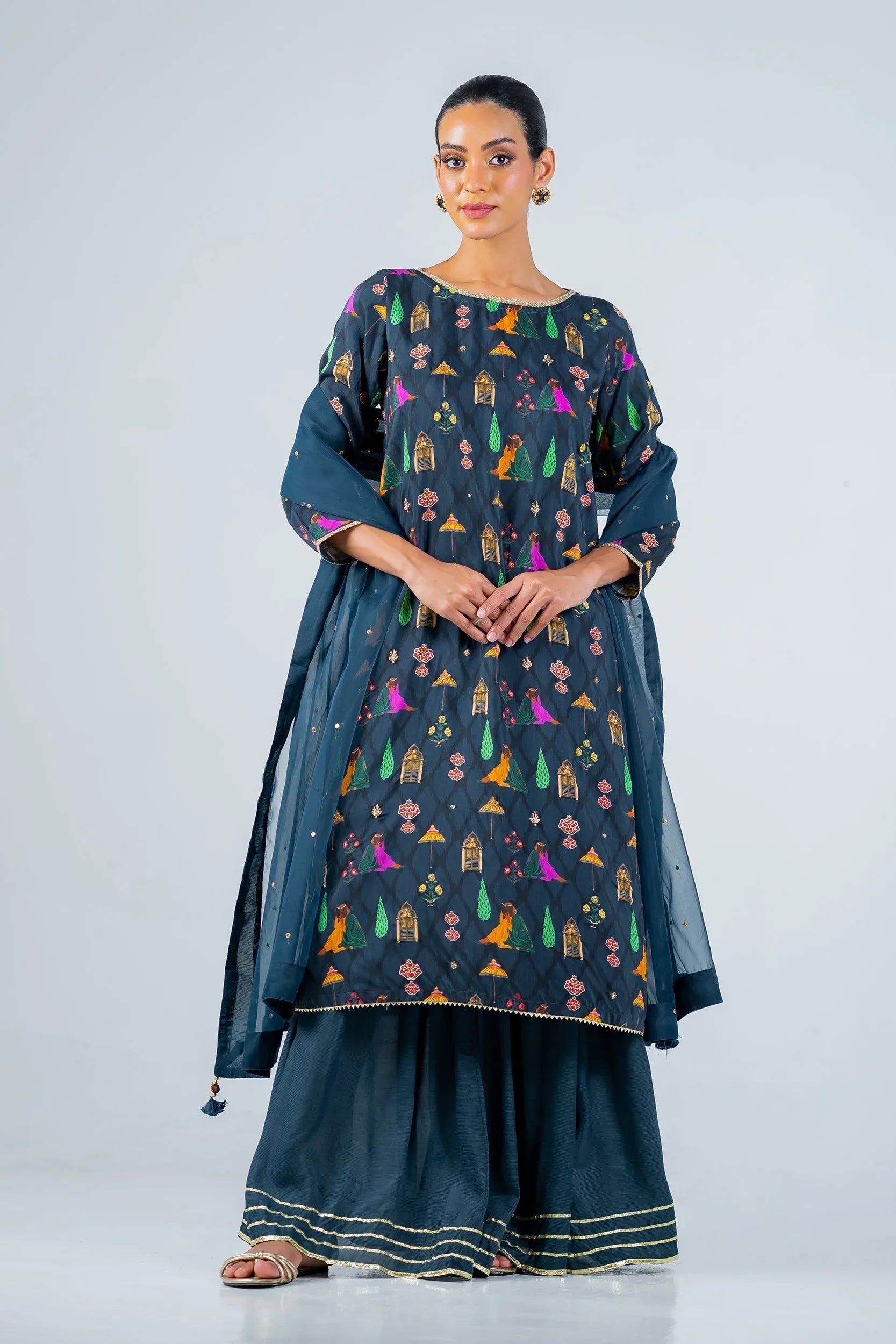 Ego | Diva Premium | KHIRKI 3 PIECE - Aqsa Fabrics