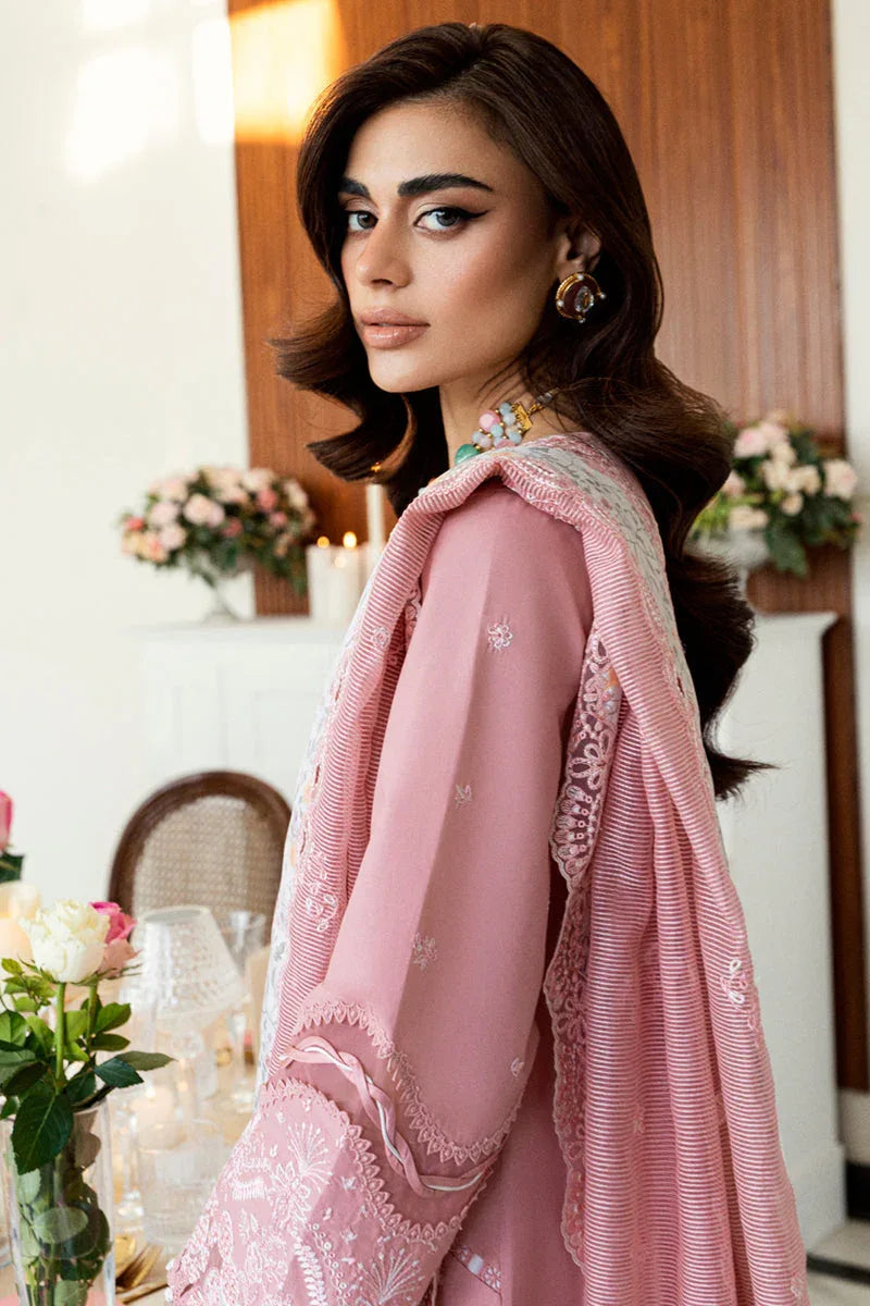 Qalamkar | Chikankari Lawn 25' | CS-05 Ruvina - Aqsa Fabrics