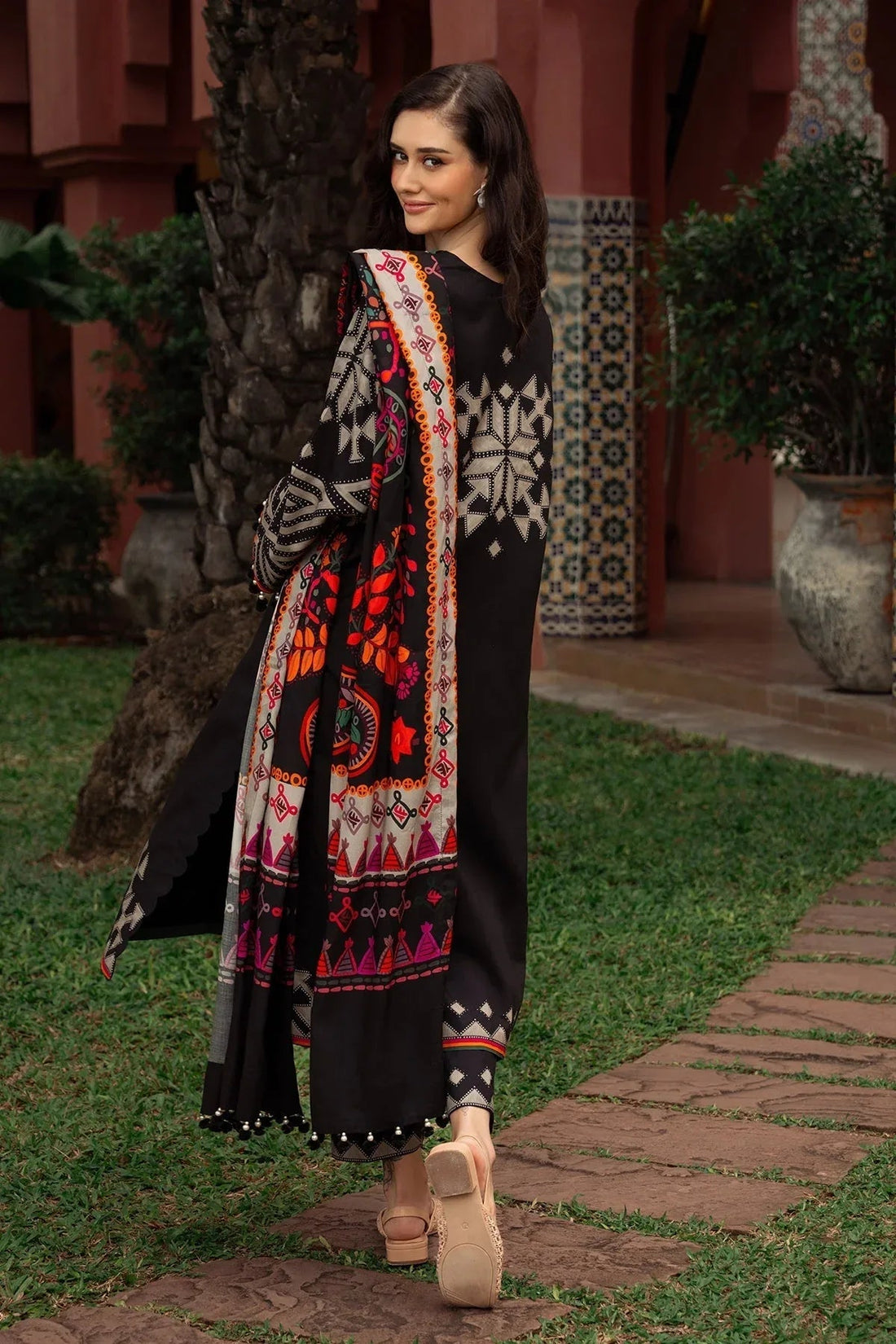 Charizma | C Prints Winter 25 |  3-PC Unstitched Printed Linen Collection CPW5-06 - Aqsa Fabrics