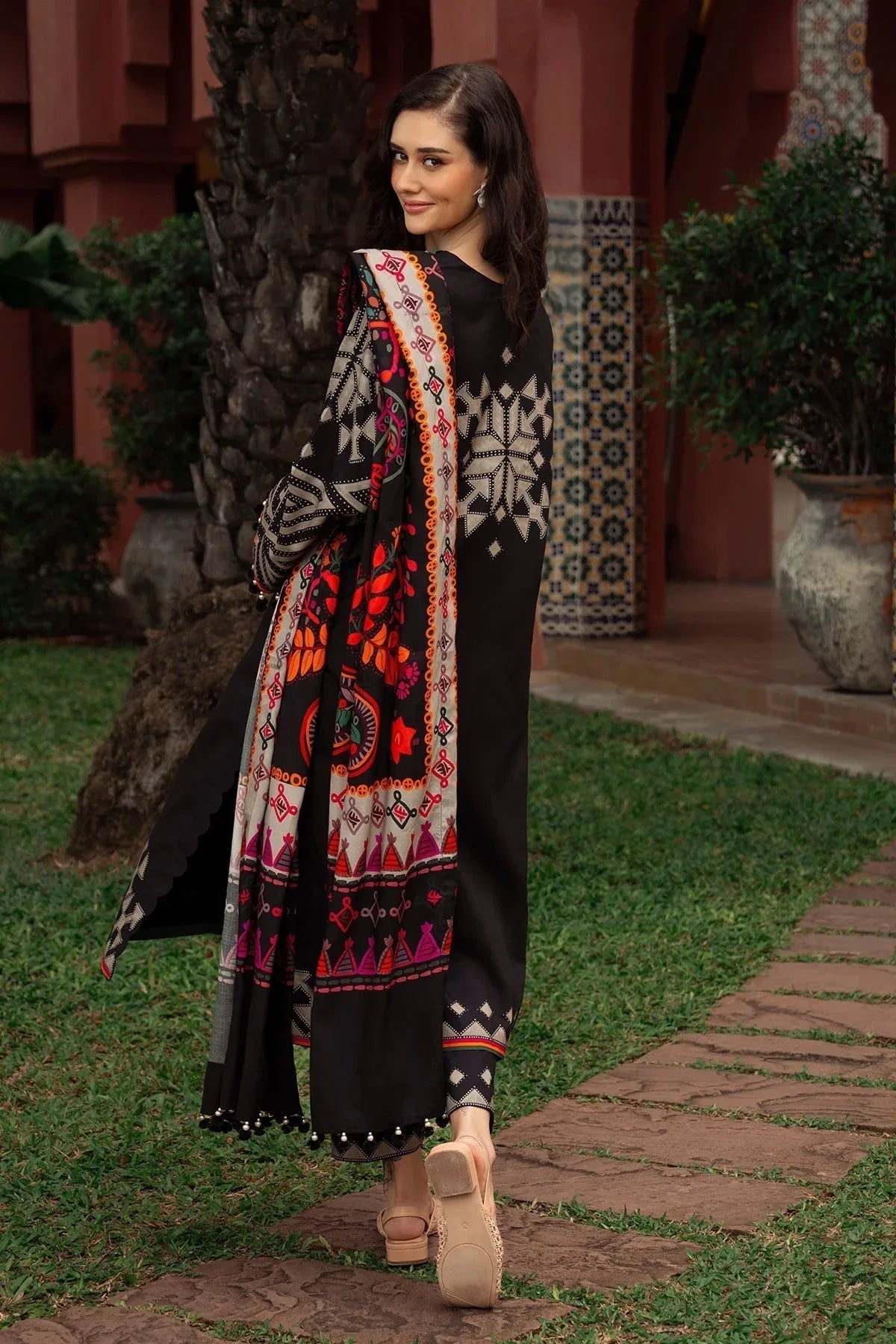 Charizma | C Prints Winter 25 |  3-PC Unstitched Printed Linen Collection CPW5-06 - Aqsa Fabrics
