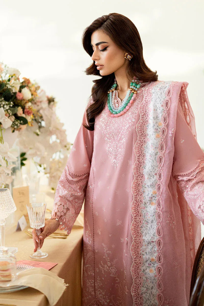 Qalamkar | Chikankari Lawn 25' | CS-05 Ruvina - Aqsa Fabrics