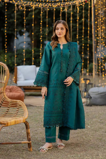 Florent | Chikankari Eid 25 | FLC- 8A - Aqsa Fabrics