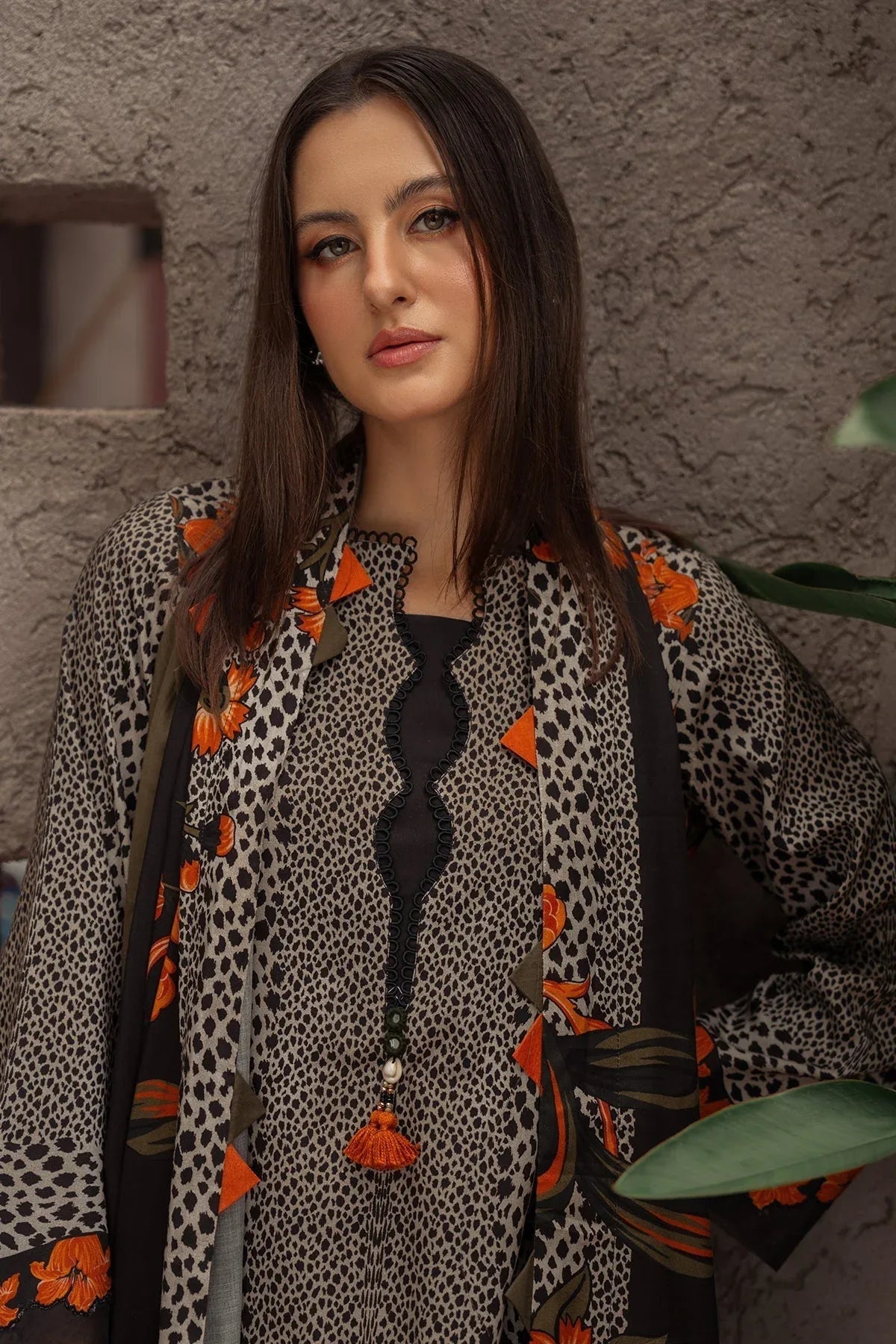 Charizma | C Prints Winter 25 |  3-PC Unstitched Printed Linen Collection CPW5-08 - Aqsa Fabrics