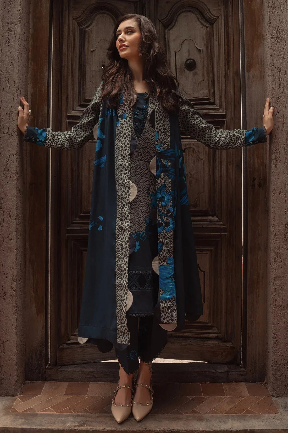 Charizma | C Prints Winter 25 |  3-PC Unstitched Printed Linen Collection CPW5-02 - Aqsa Fabrics