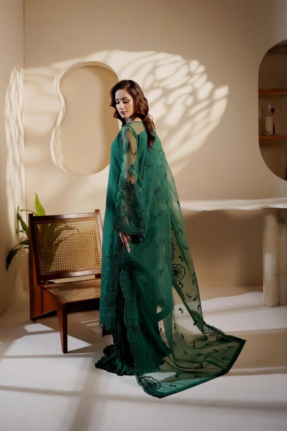 Maryams | Noir Luxe | MERSERA-NOR-1403 - Aqsa Fabrics