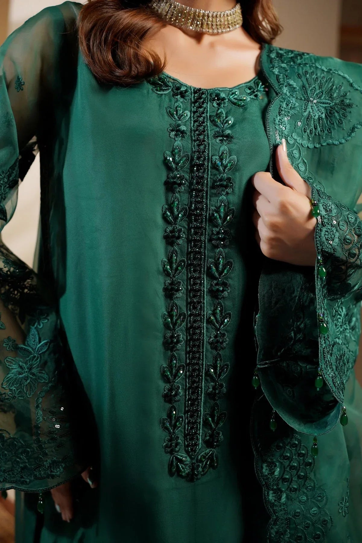 Maryams | Noir Luxe | MERSERA-NOR-1403 - Aqsa Fabrics