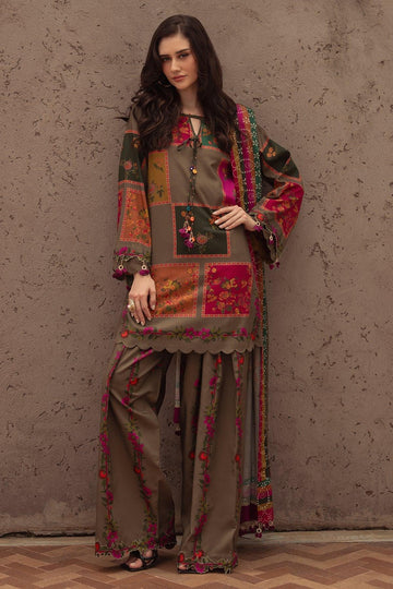 Charizma | C Prints Winter 25 |  3-PC Unstitched Printed Linen Collection CPW5-03 - Aqsa Fabrics