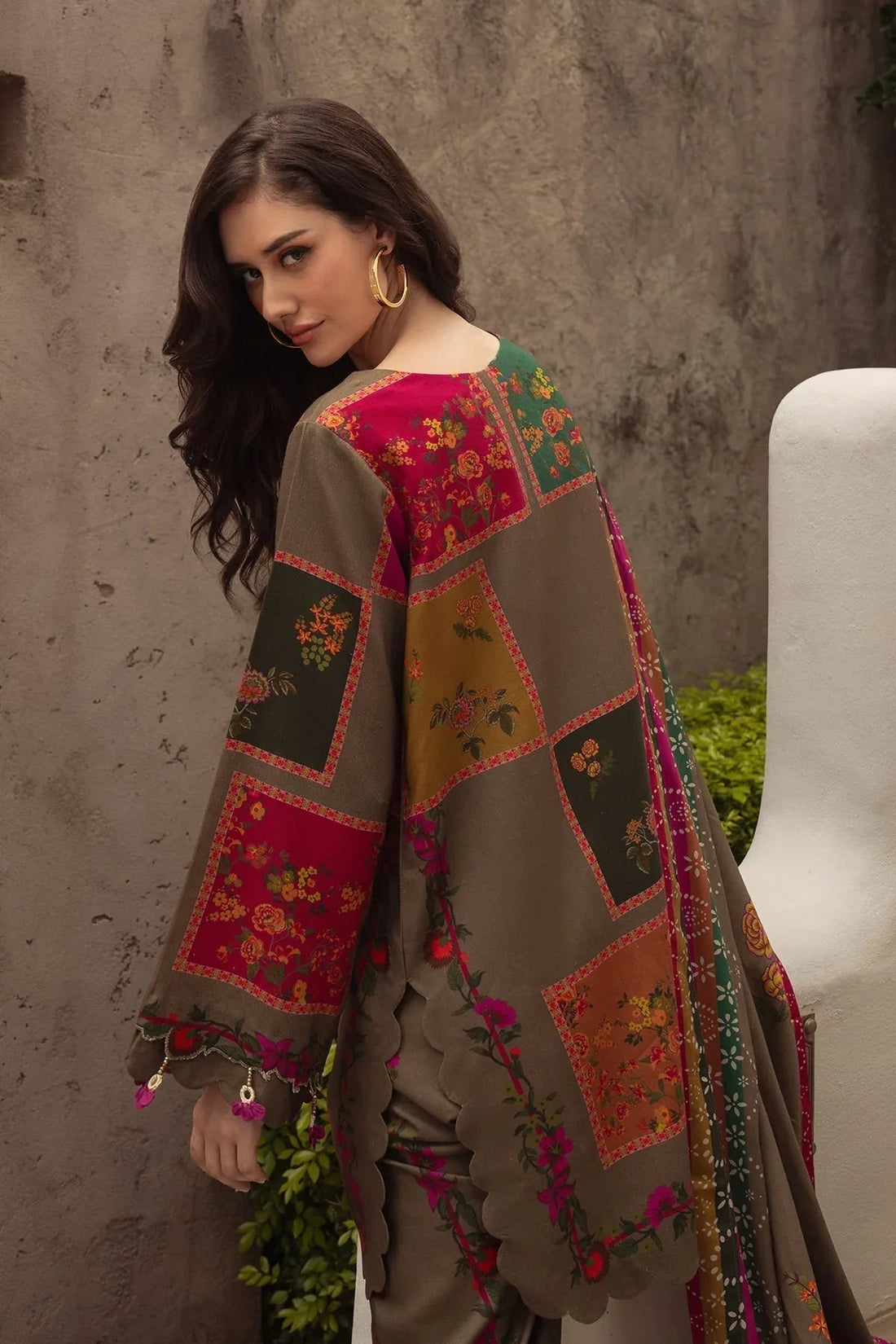 Charizma | C Prints Winter 25 |  3-PC Unstitched Printed Linen Collection CPW5-03 - Aqsa Fabrics
