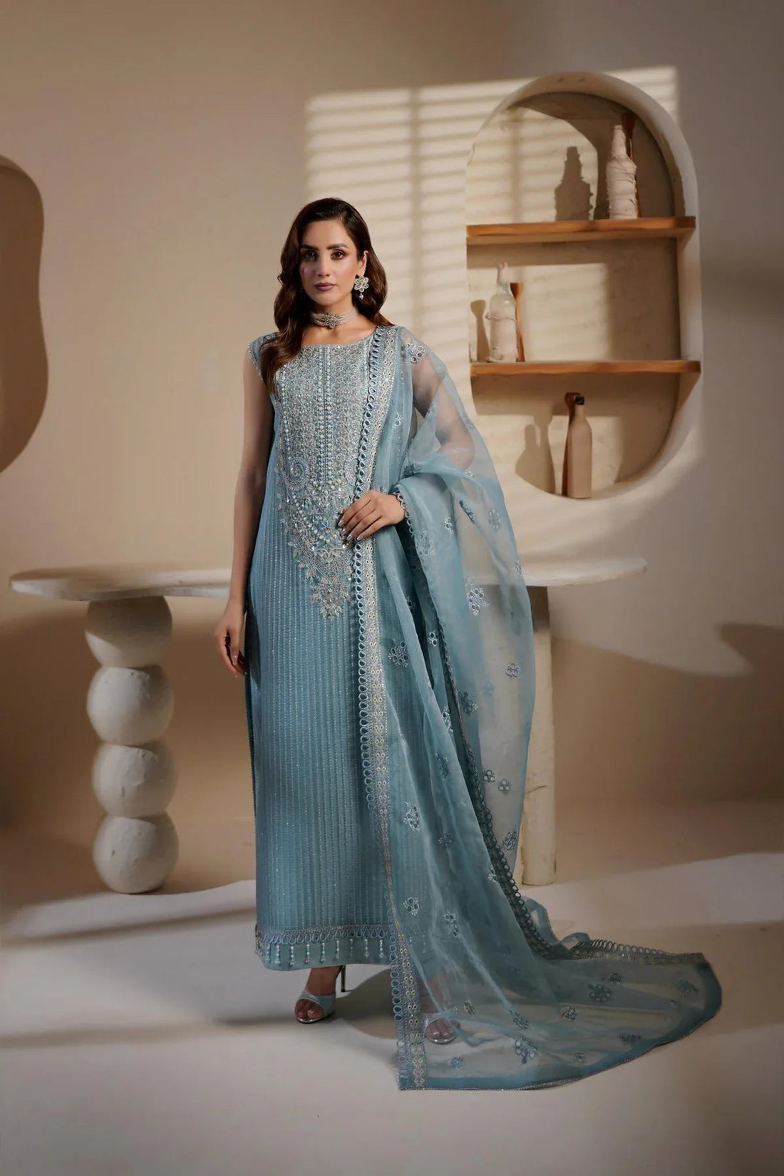 Maryams | Noir Luxe | LATISSA-NOR-1405 - Aqsa Fabrics