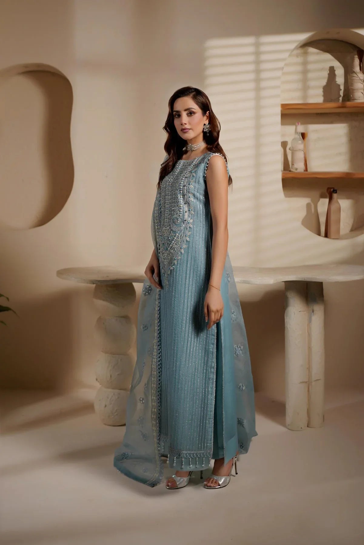 Maryams | Noir Luxe | LATISSA-NOR-1405 - Aqsa Fabrics