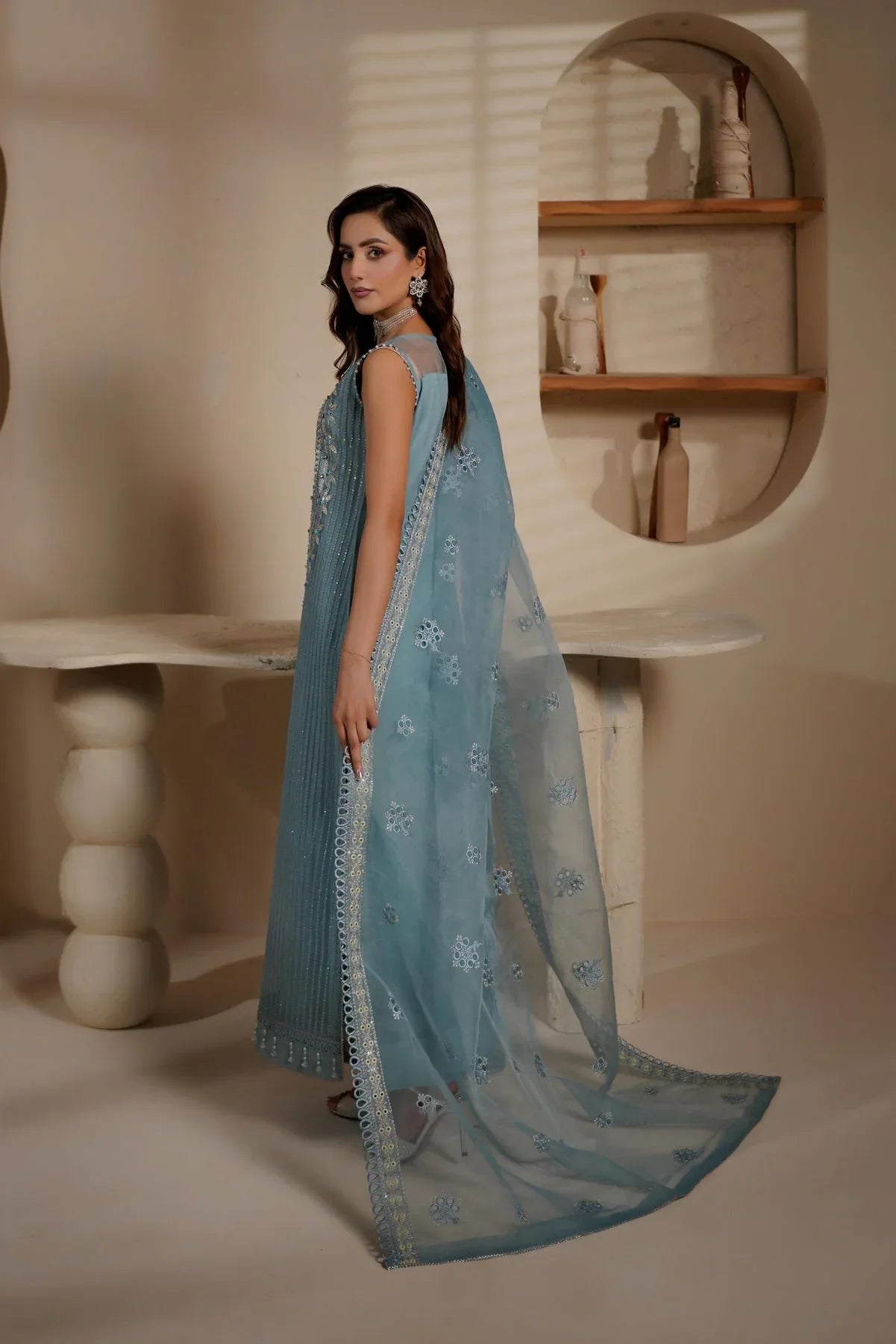 Maryams | Noir Luxe | LATISSA-NOR-1405 - Aqsa Fabrics