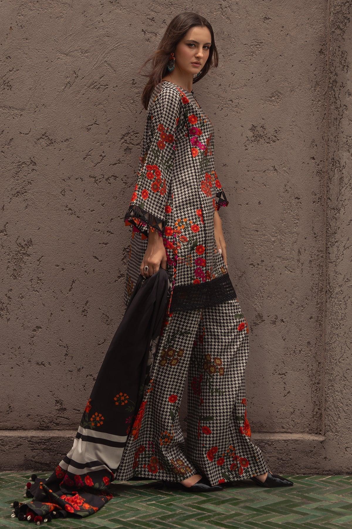 Charizma | C Prints Winter 25 | 3-PC Unstitched Printed Linen Collection CPW5-04 - Aqsa Fabrics