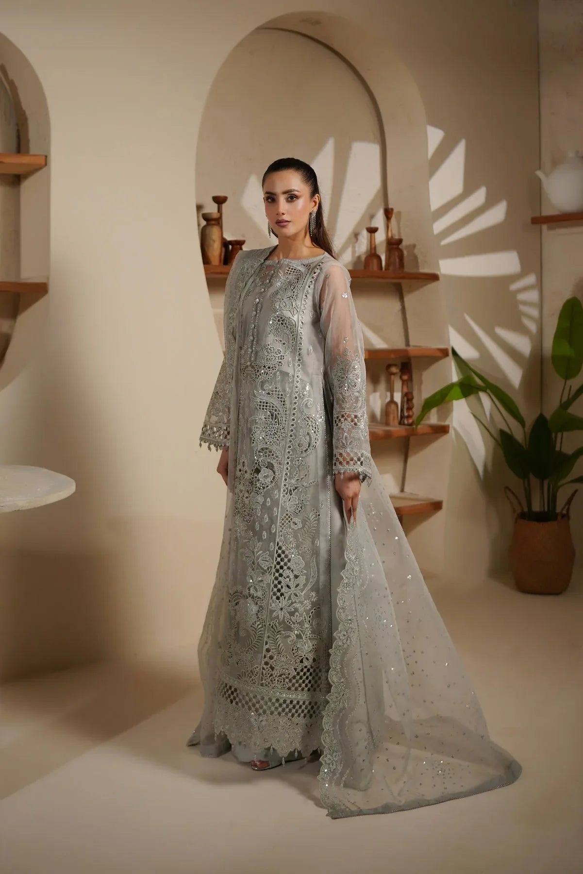 Maryams | Noir Luxe | SHELINA-NOR-1402 - Aqsa Fabrics