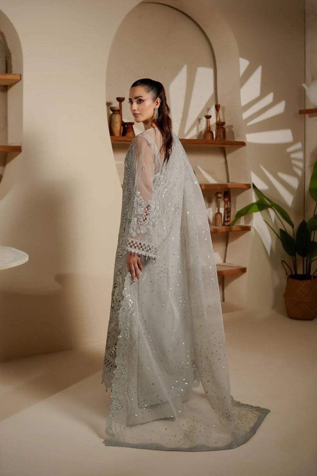 Maryams | Noir Luxe | SHELINA-NOR-1402 - Aqsa Fabrics