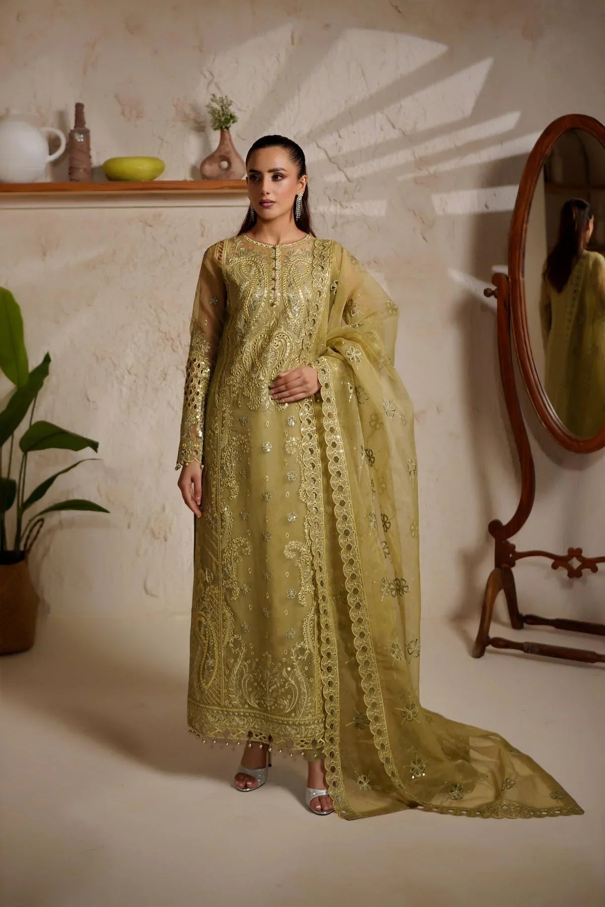 Maryams | Noir Luxe | GLORIANA-NOR-1406 - Aqsa Fabrics