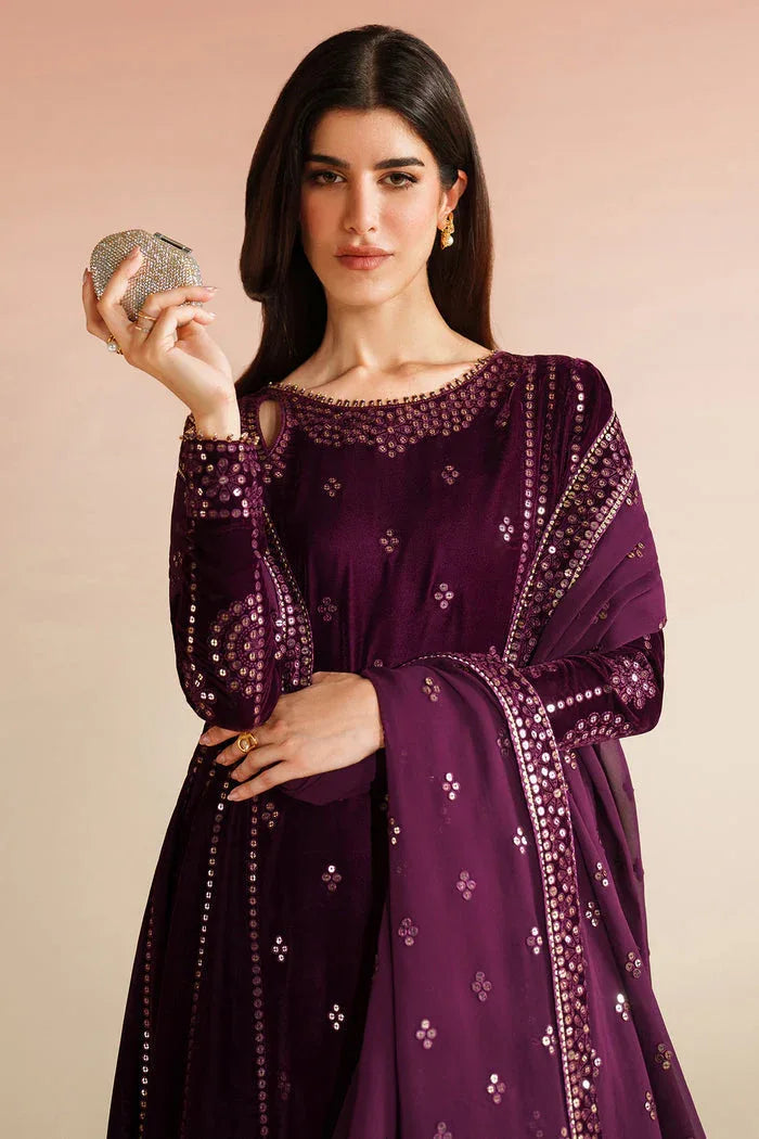 Jazmin | Velvet Vogue 25 | VVF D-1 - Aqsa Fabrics