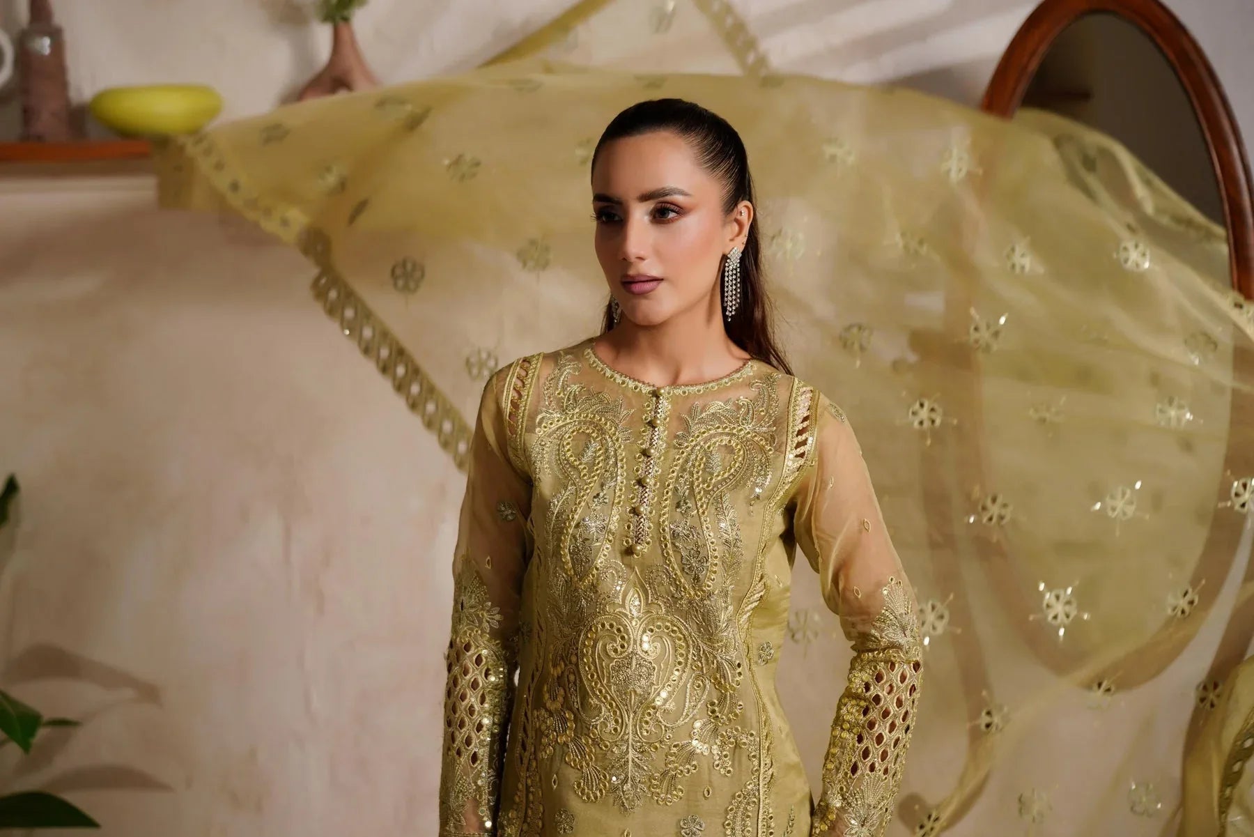 Maryams | Noir Luxe | GLORIANA-NOR-1406 - Aqsa Fabrics