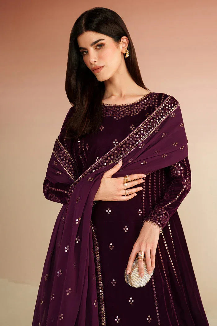 Jazmin | Velvet Vogue 25 | VVF D-1 - Aqsa Fabrics