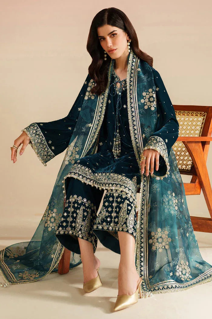 Jazmin | Velvet Vogue 25 | VVF D-2 - Aqsa Fabrics