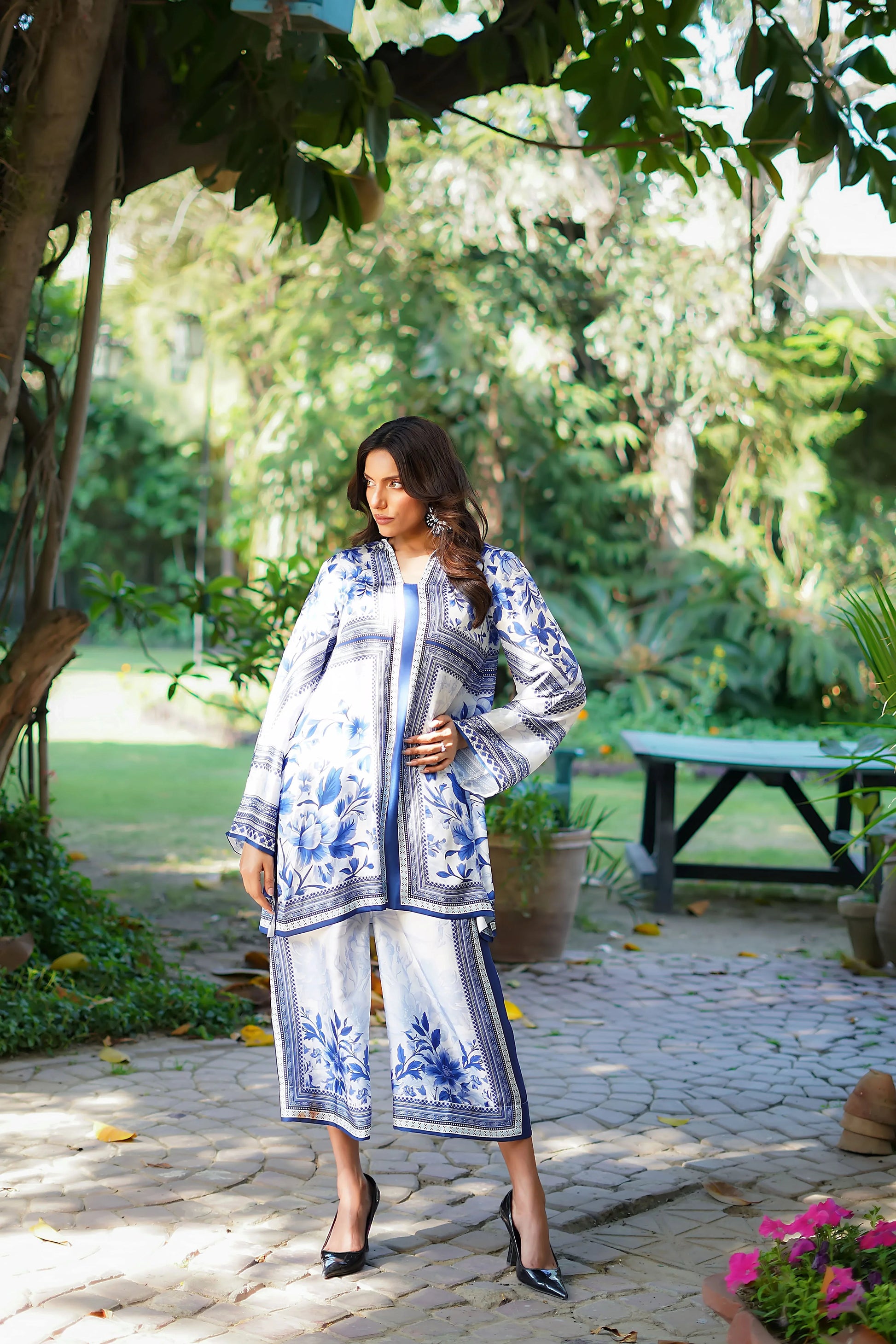 Erum Khan | Nue Pret | Ocean Harmony - Aqsa Fabrics