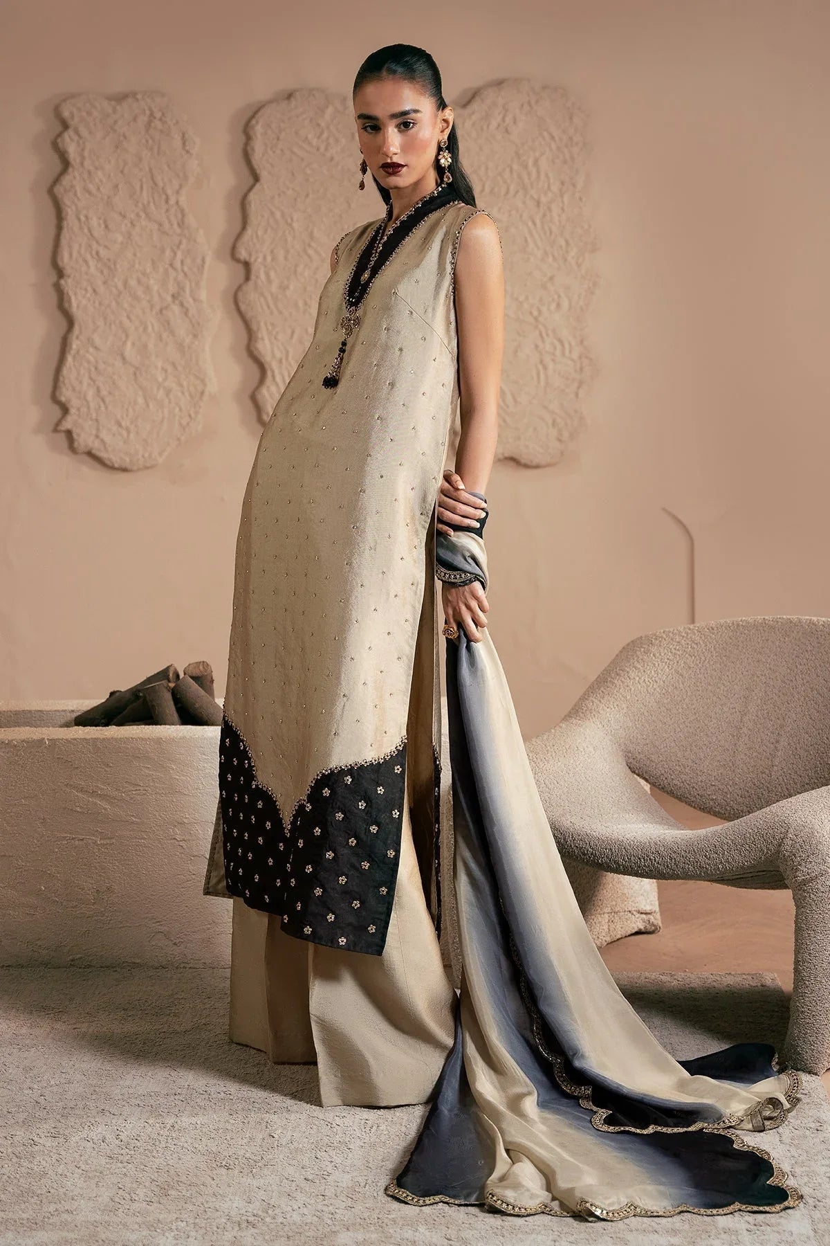 Mina Kashif | Emilie Formals | Zelina - Aqsa Fabrics