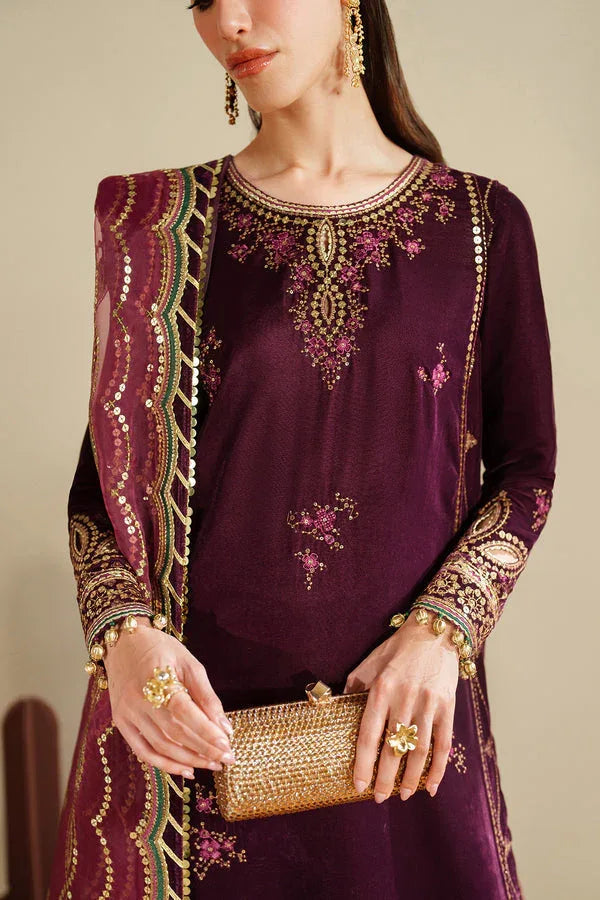 Jazmin | Velvet Vogue 25 | VVF D-4 - Aqsa Fabrics