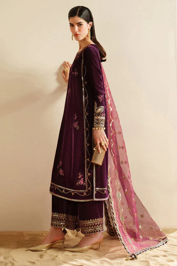 Jazmin | Velvet Vogue 25 | VVF D-4 - Aqsa Fabrics