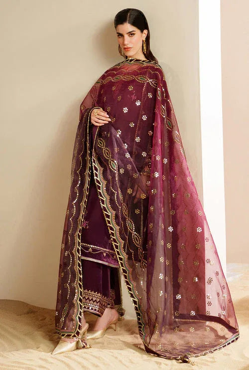 Jazmin | Velvet Vogue 25 | VVF D-4 - Aqsa Fabrics