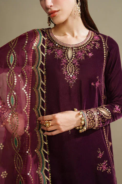 Jazmin | Velvet Vogue 25 | VVF D-4 - Aqsa Fabrics