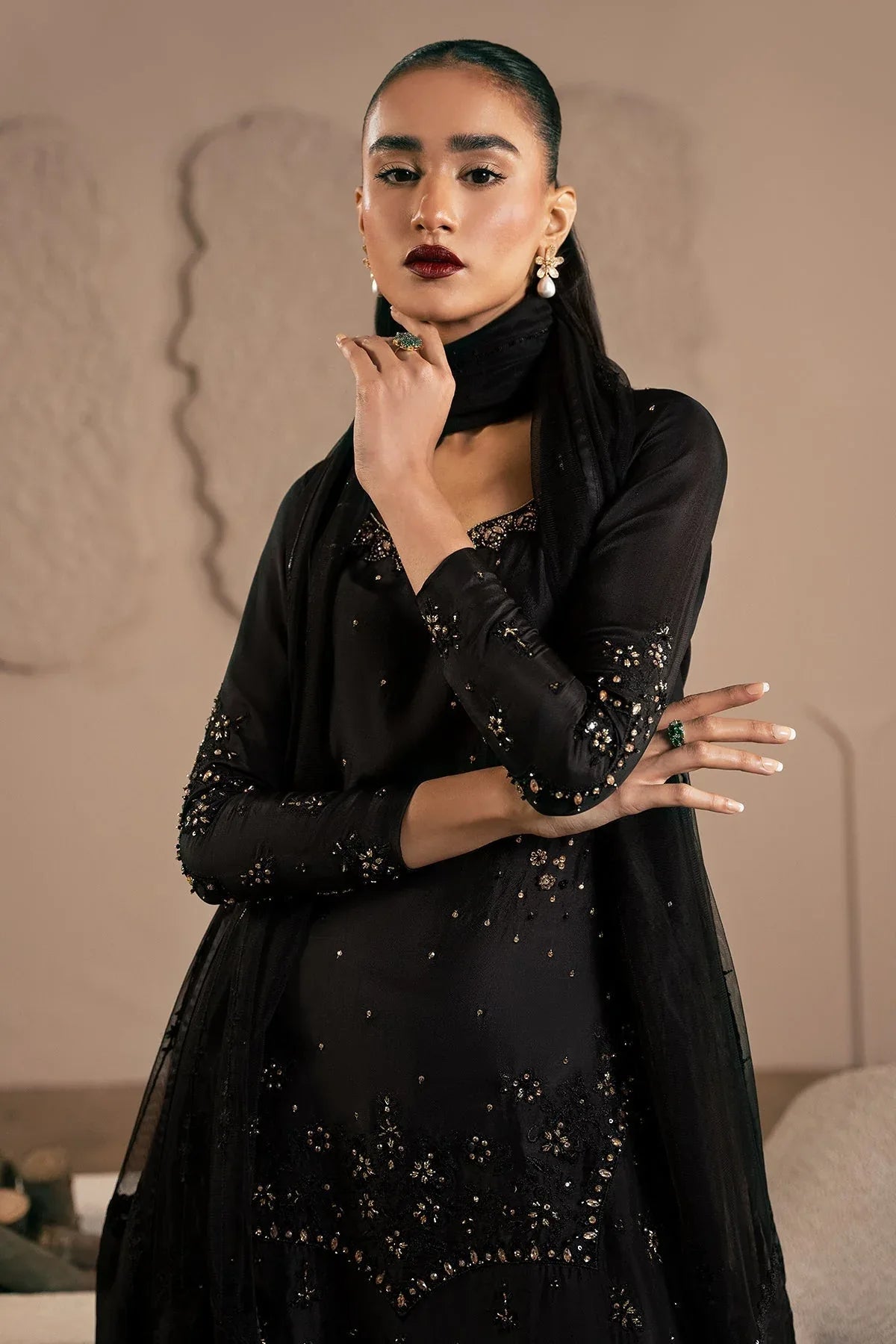 Mina Kashif | Emilie Formals | Misie - Aqsa Fabrics