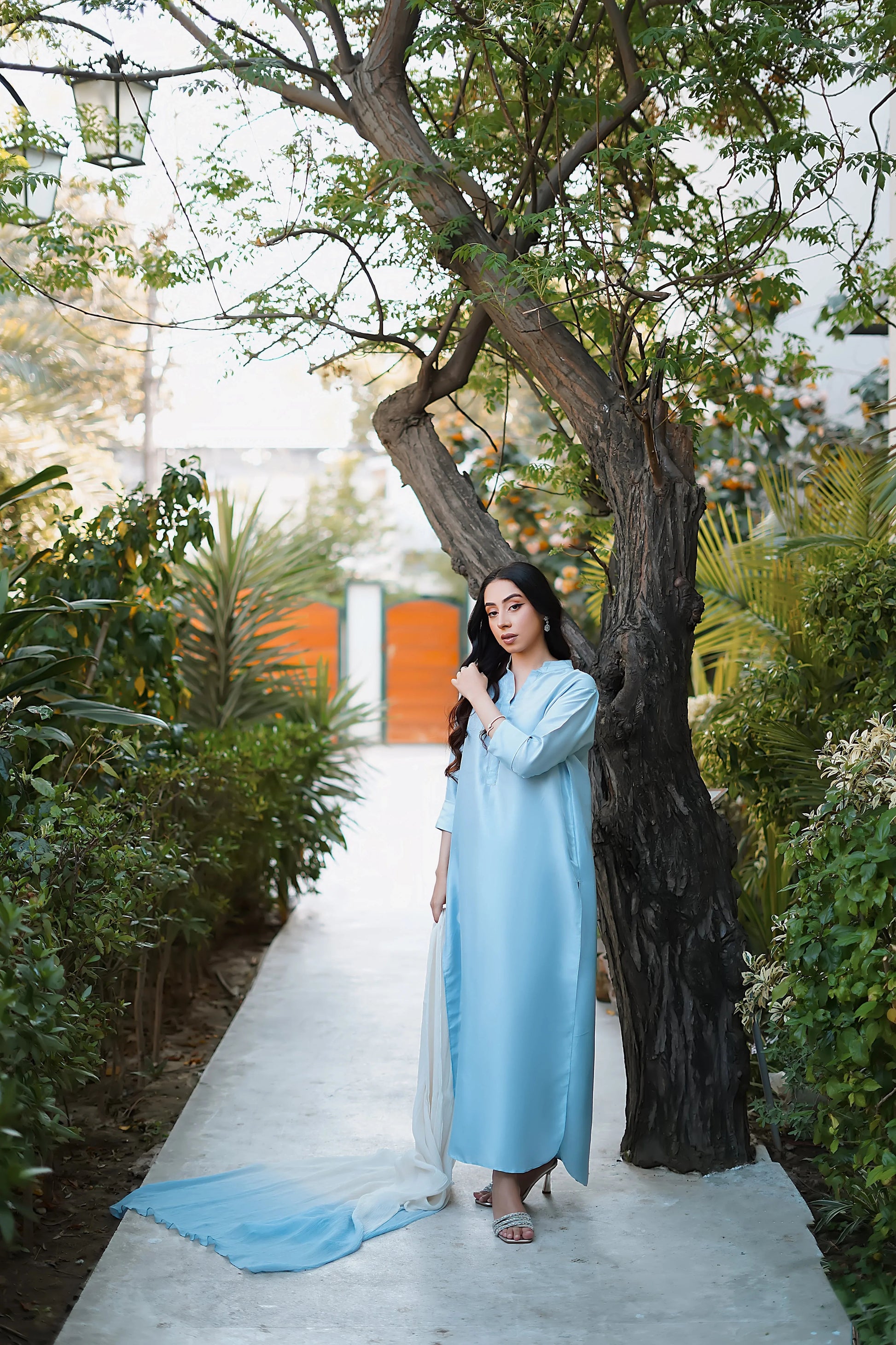 Erum Khan | Nue 25 | Serene Sky - Aqsa Fabrics