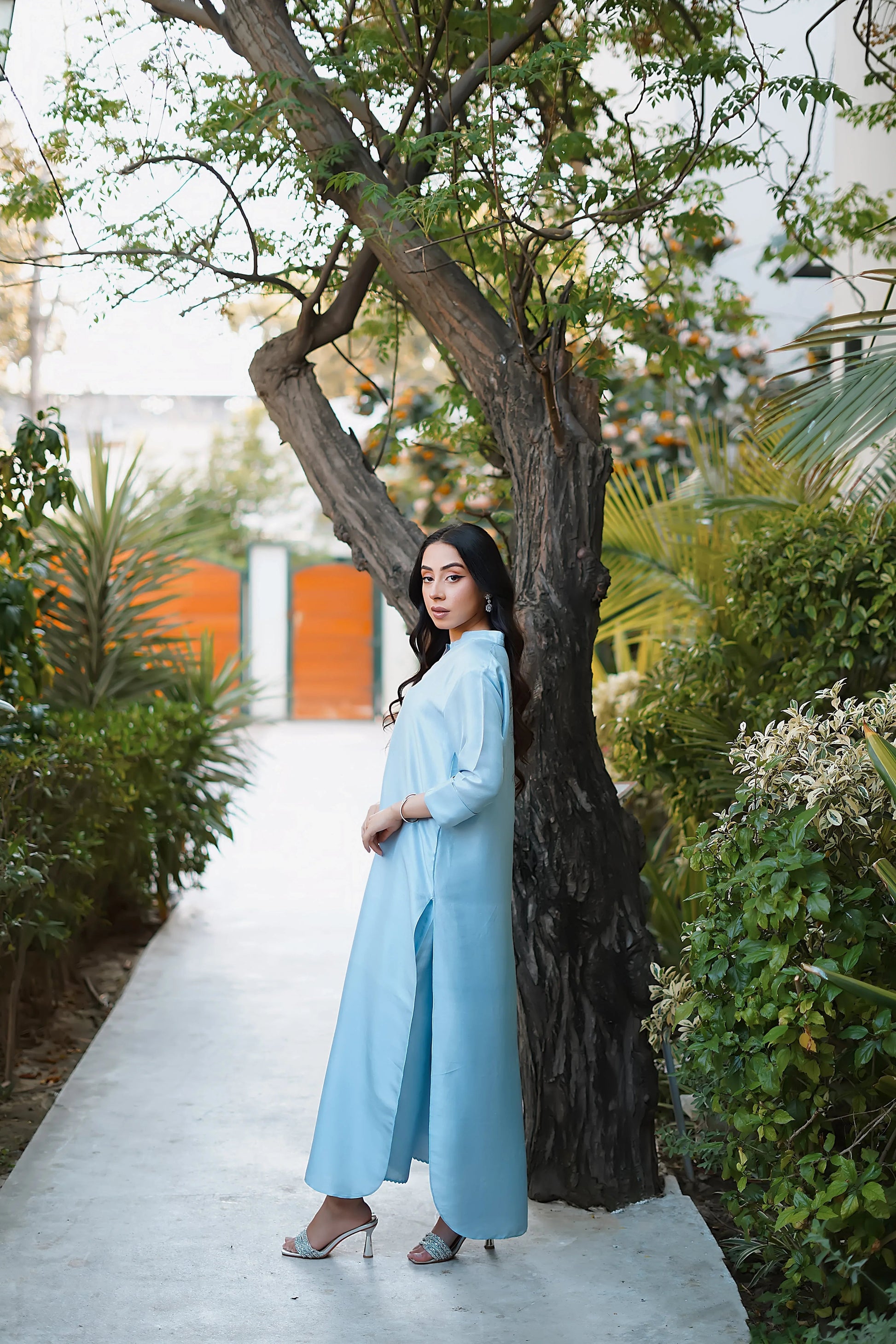 Erum Khan | Nue 25 | Serene Sky - Aqsa Fabrics