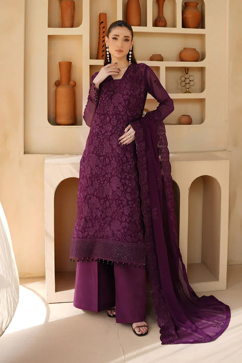 Maryams | Afsaneh Luxury Chiffon | Minal - Aqsa Fabrics