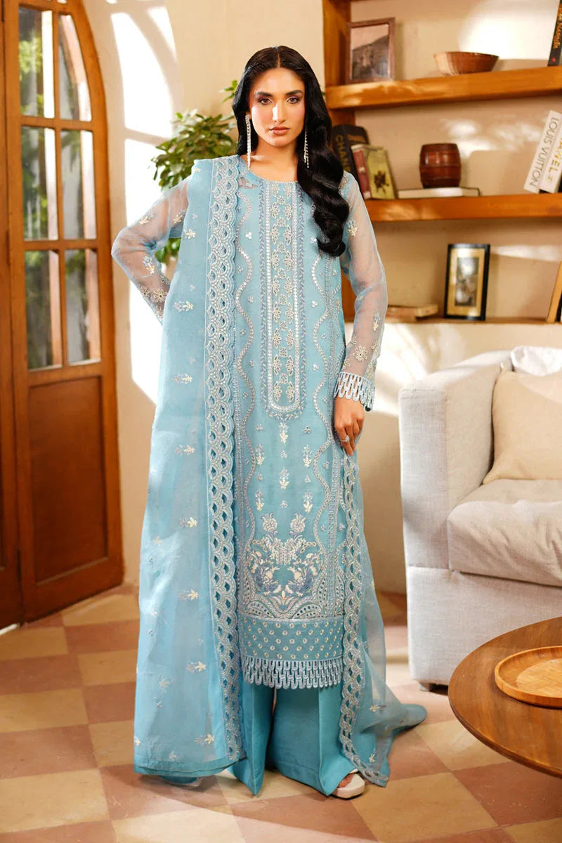 Maryams | Noir Luxe | Azure-NOR-0004 - Aqsa Fabrics