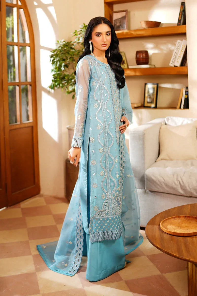 Maryams | Noir Luxe | Azure-NOR-0004 - Aqsa Fabrics