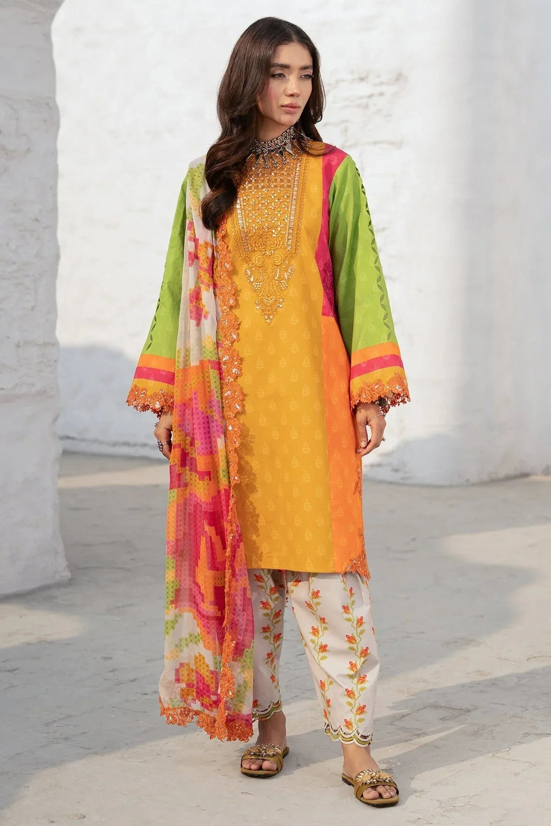 Charizma | Rangoli Lawn | CRO5-06 - Aqsa Fabrics