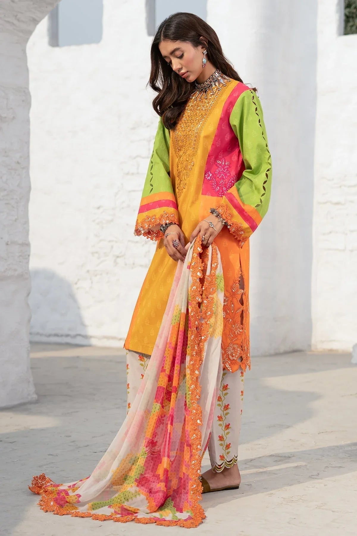 Charizma | Rangoli Lawn | CRO5-06 - Aqsa Fabrics