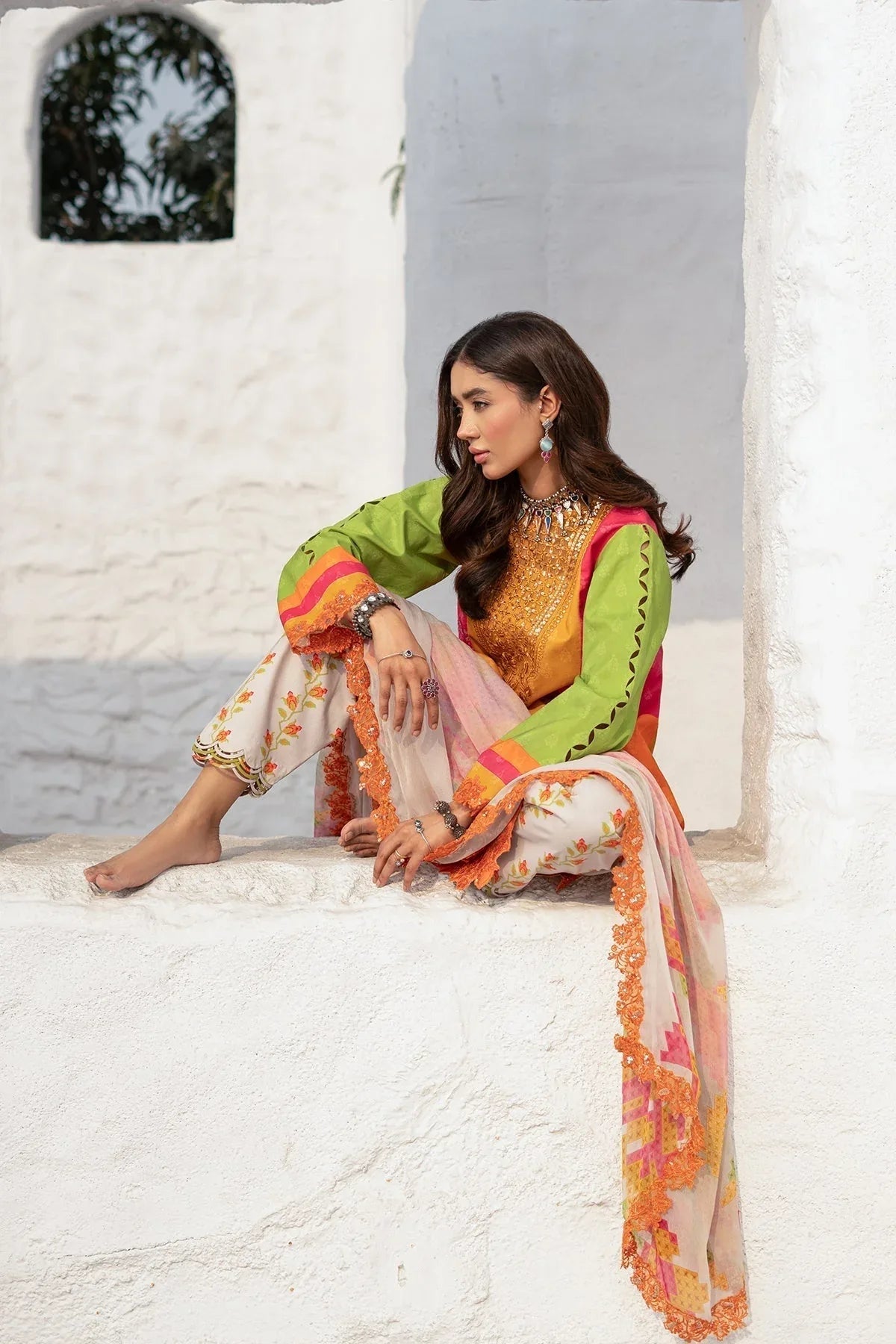 Charizma | Rangoli Lawn | CRO5-06 - Aqsa Fabrics