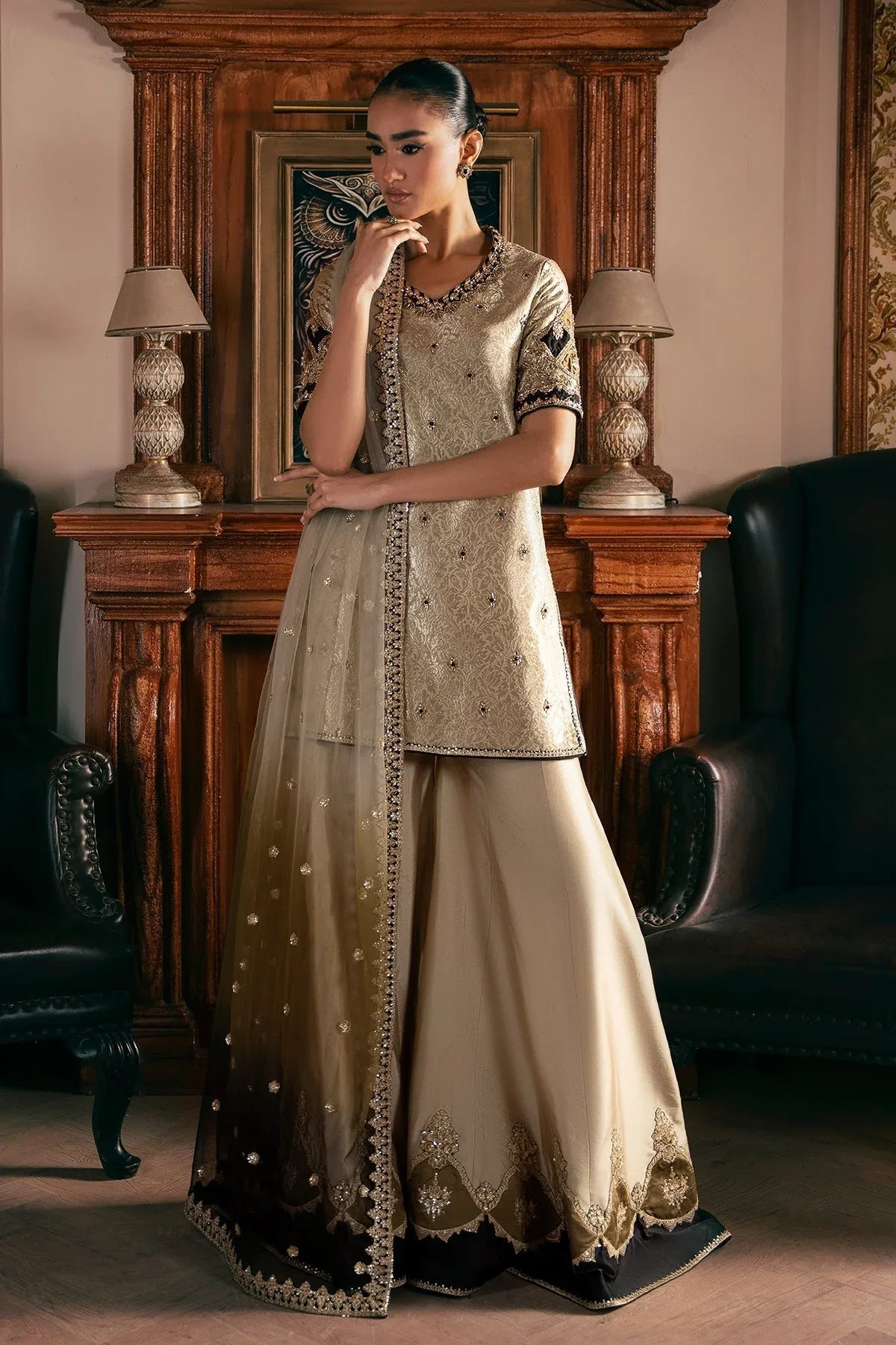 Mina Kashif | Emilie Formals | Kiara - Aqsa Fabrics