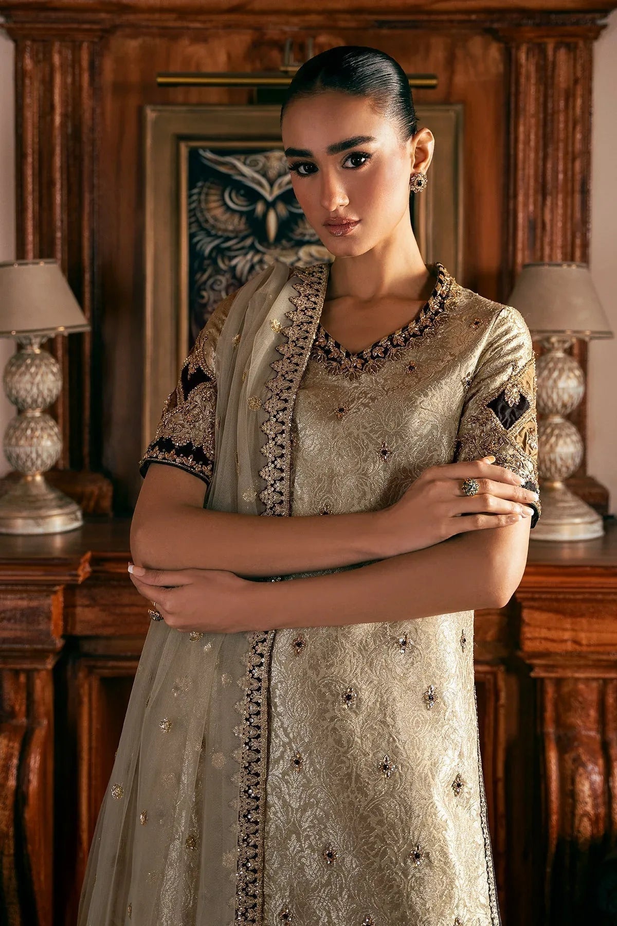Mina Kashif | Emilie Formals | Kiara - Aqsa Fabrics