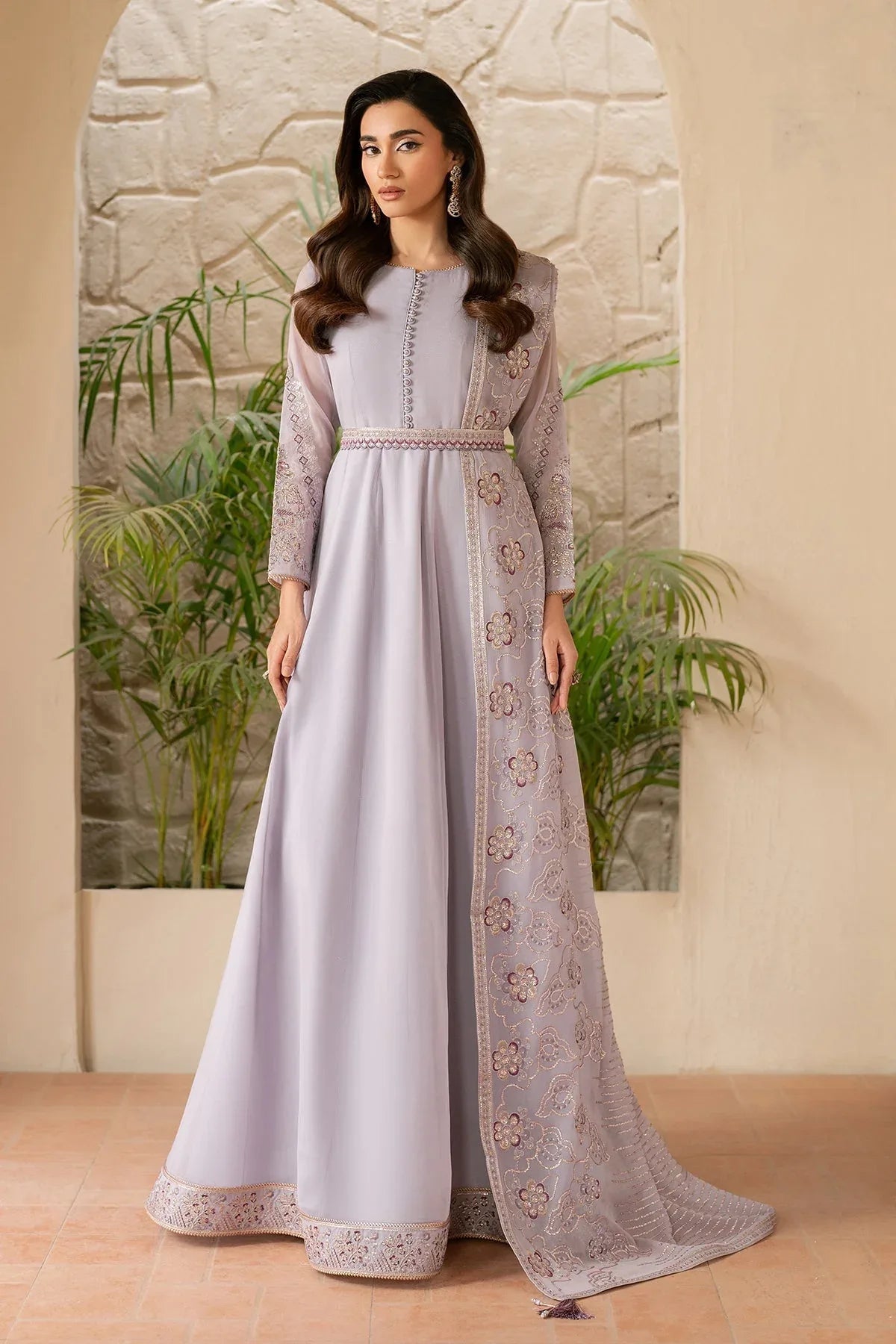Alizeh | Ready to wear | Lilac Dress 3 piece - RTW1028 - Aqsa Fabrics