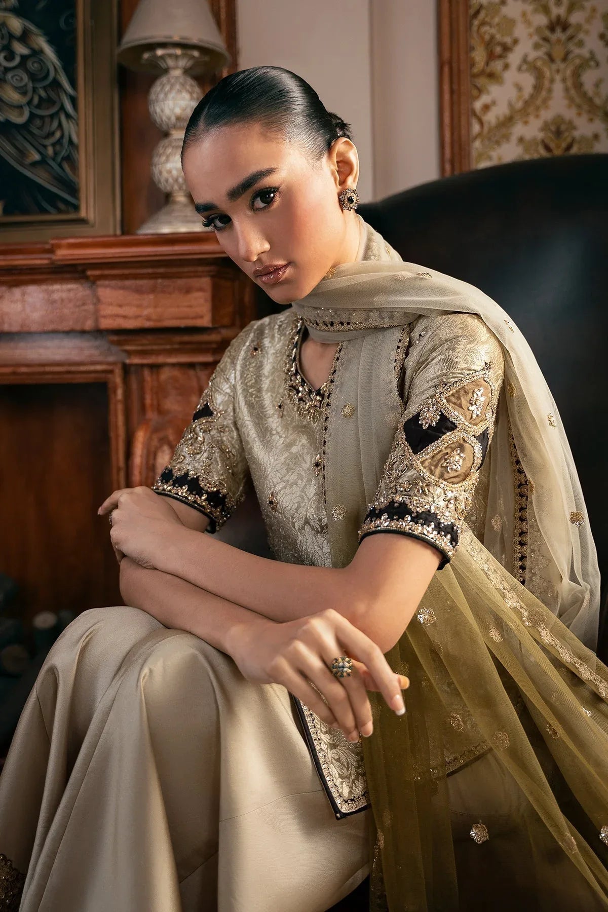 Mina Kashif | Emilie Formals | Kiara - Aqsa Fabrics