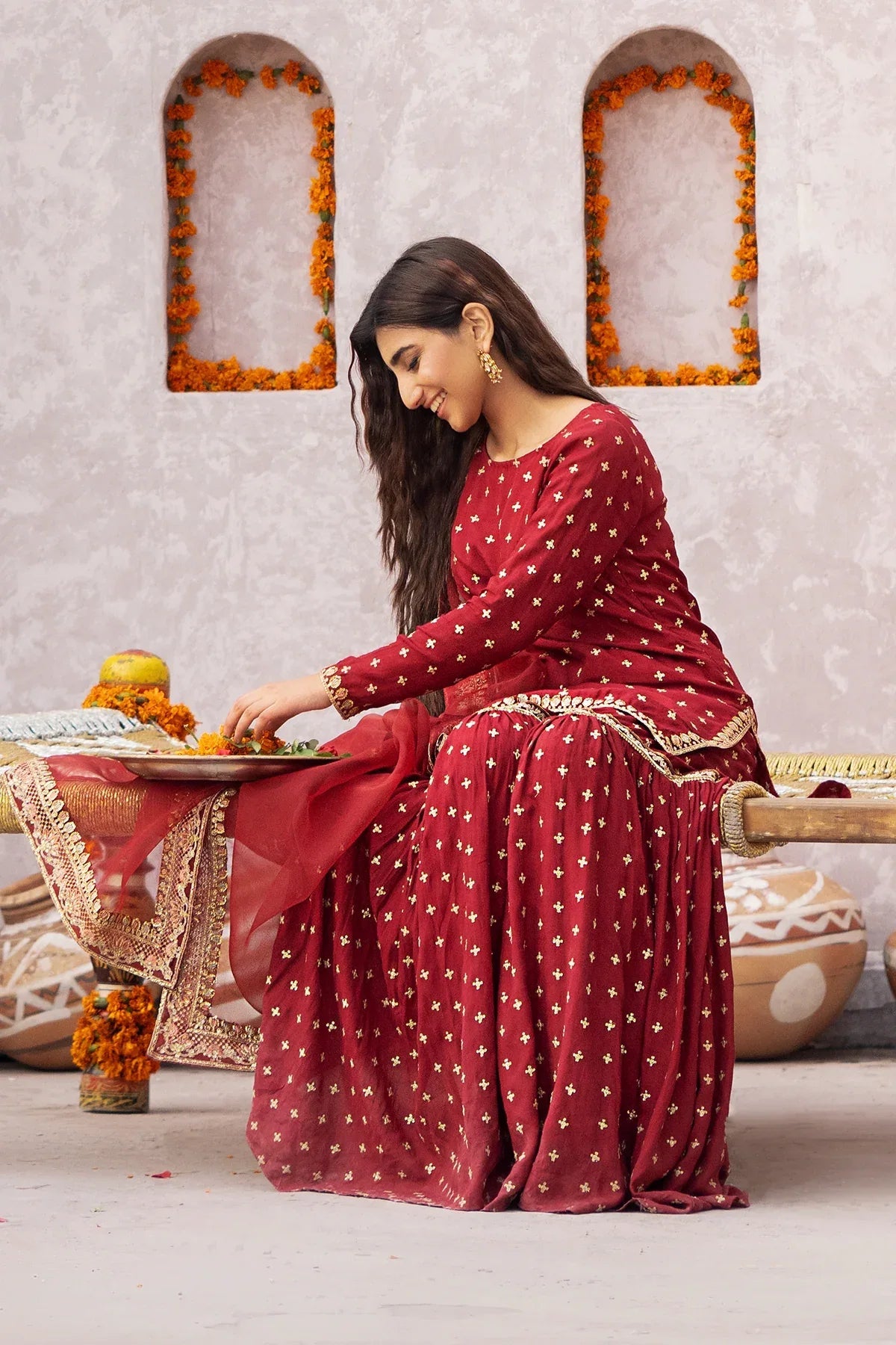 Erum Khan | Sakhiyan Formals | GULAB - Aqsa Fabrics